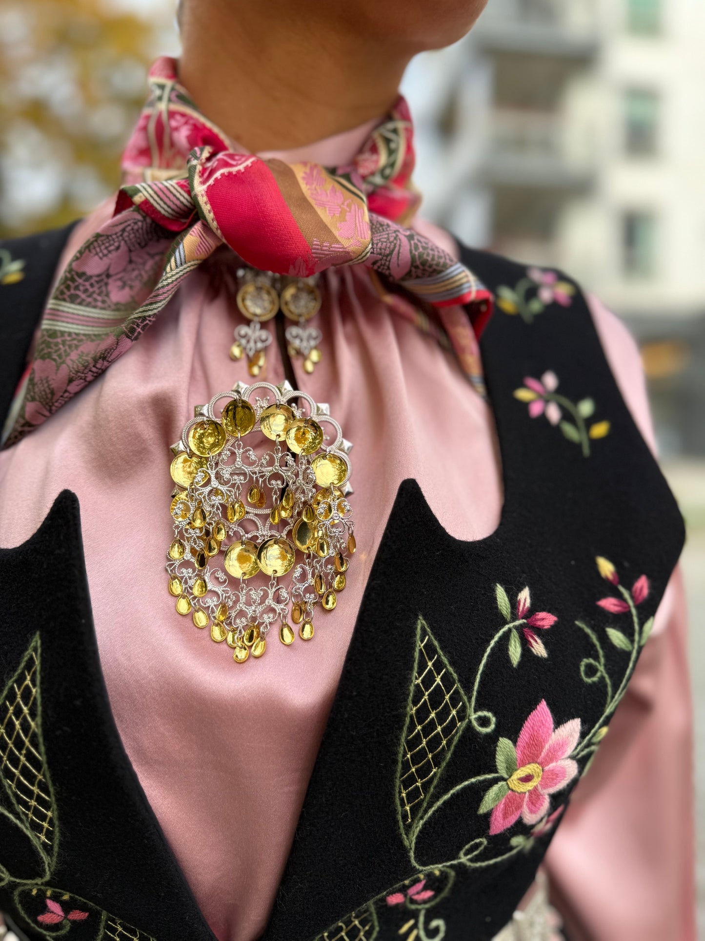 Pascal brystsølje stor gull