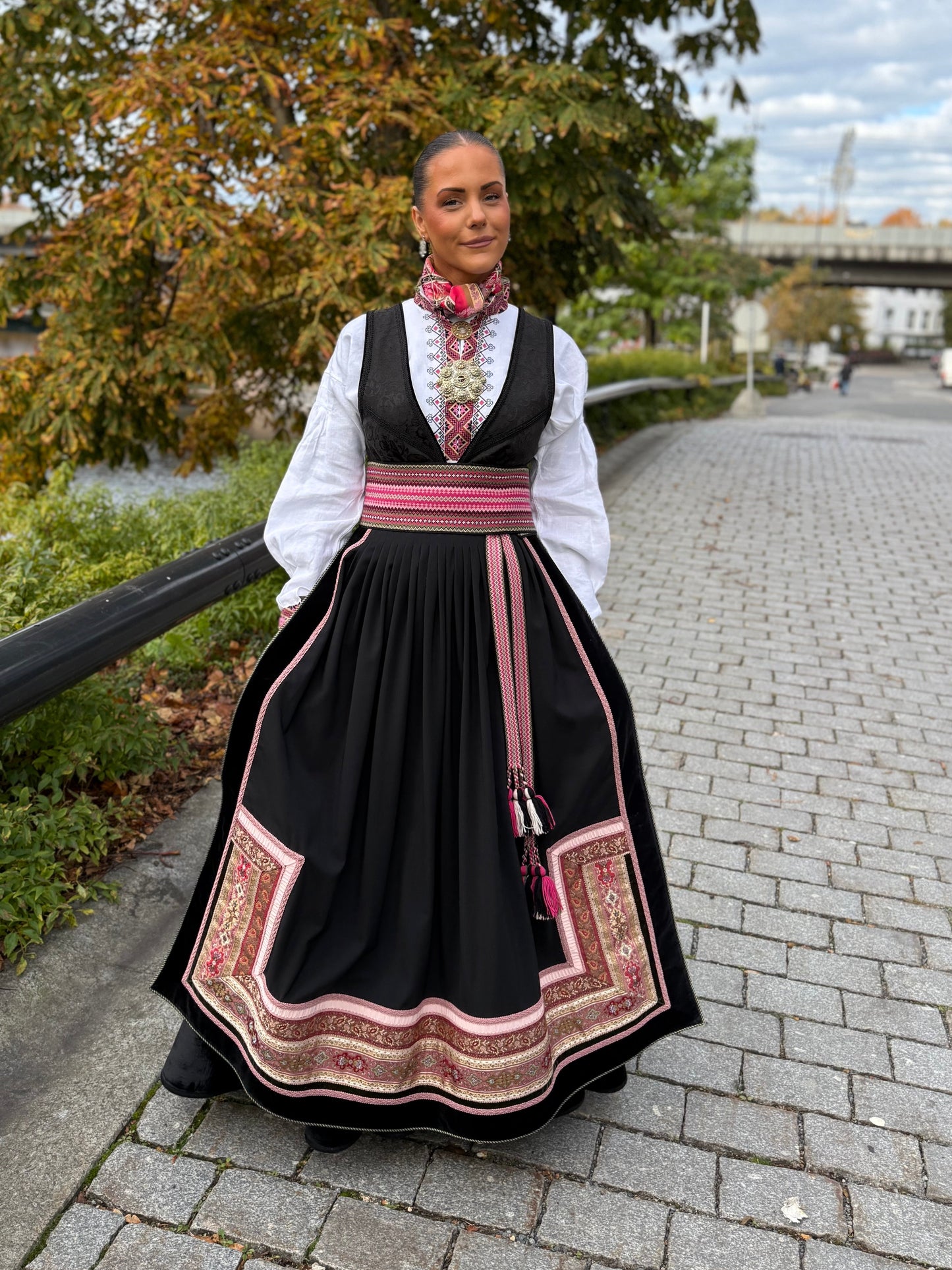 Beltestakk svart/rosa