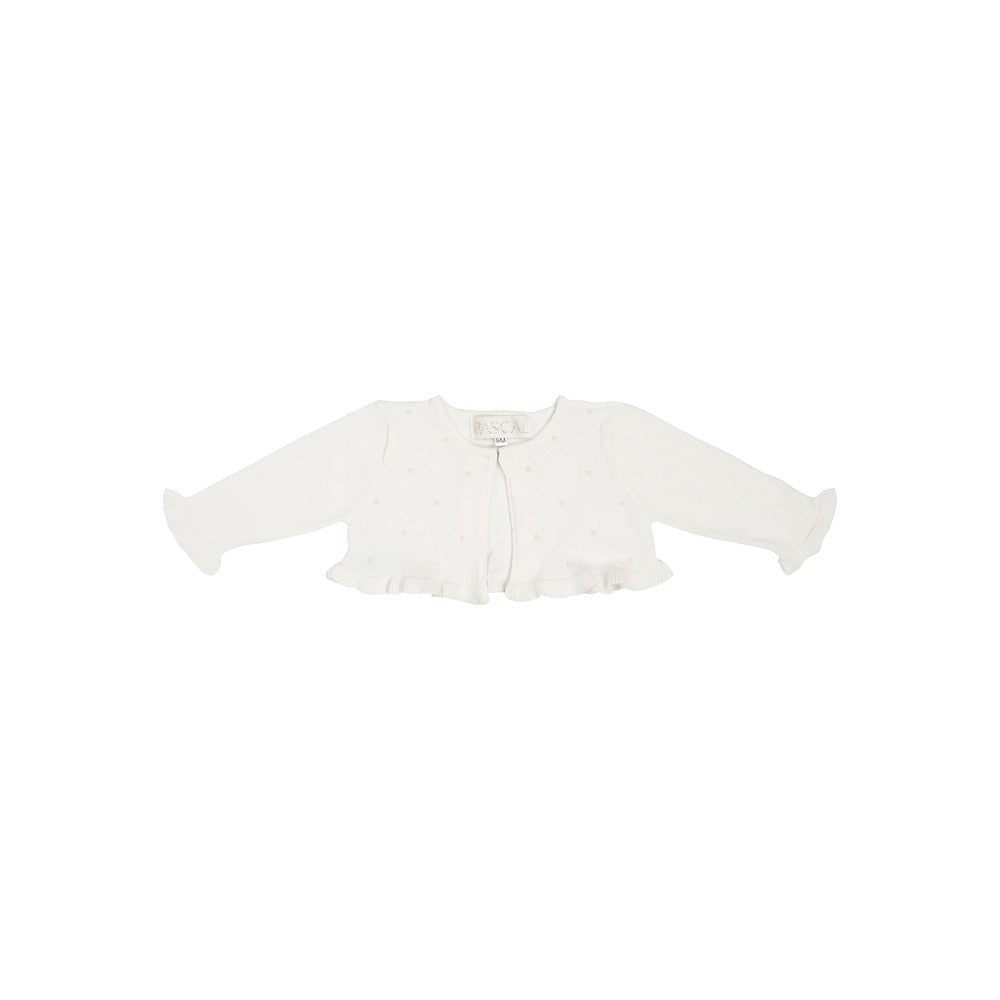 Bolero med perler ivory