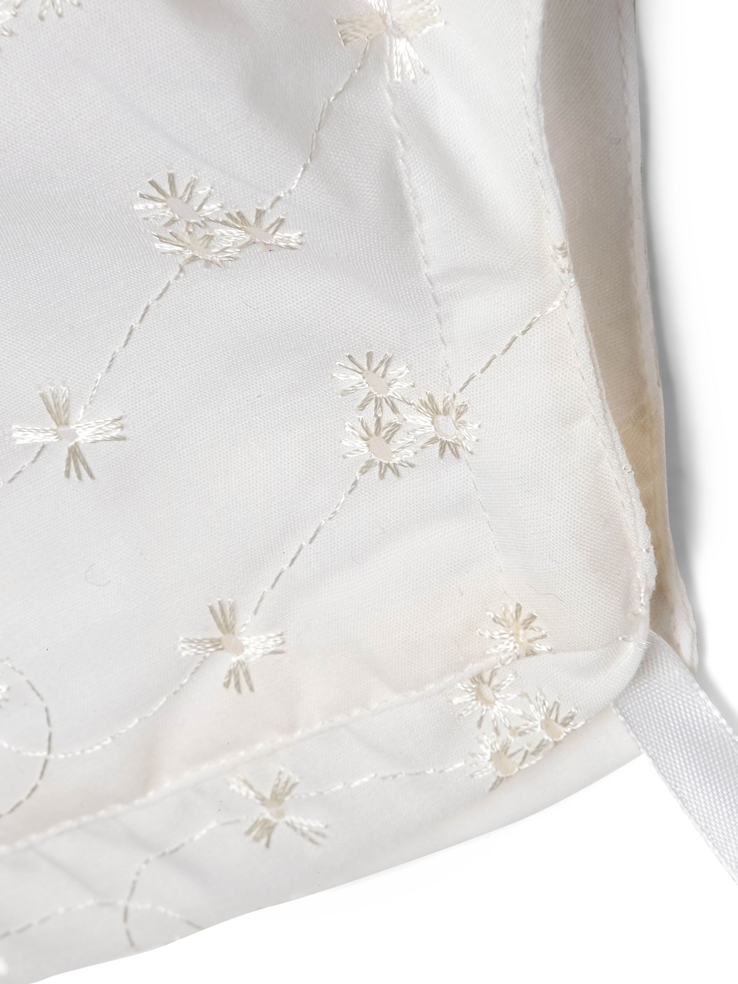 Dåpslue i engelsk blonde offwhite unisex B