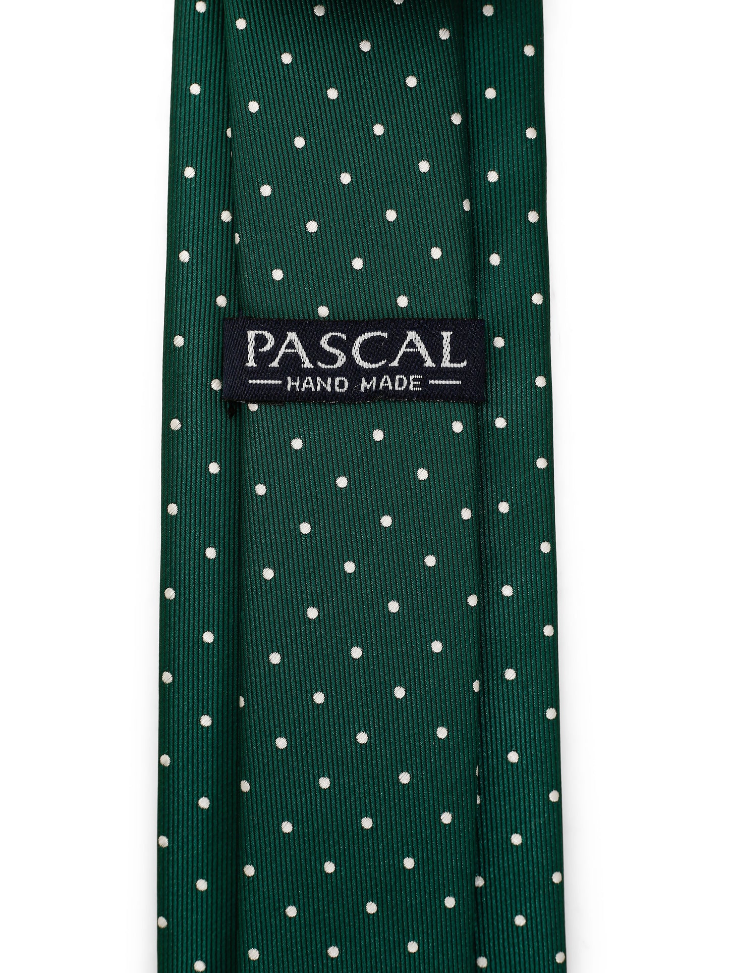 Slips grønn med prikker