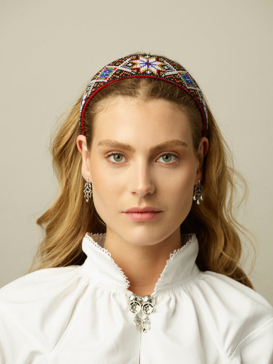 Bunadshårbøyle Hardanger perle G