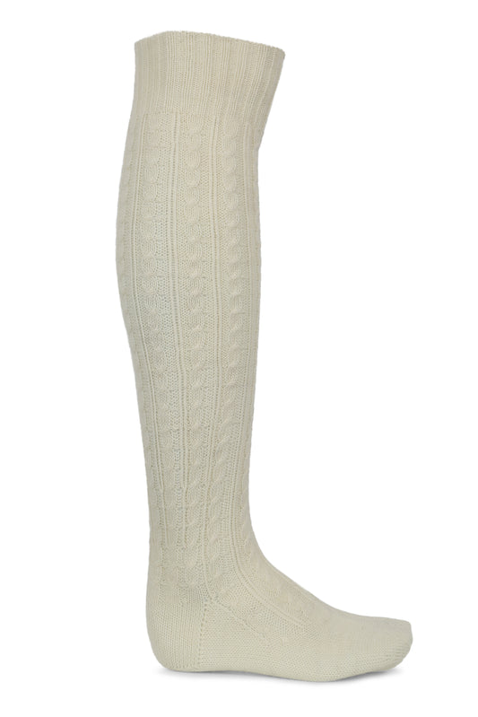 Bunadstrømper til herre offwhite