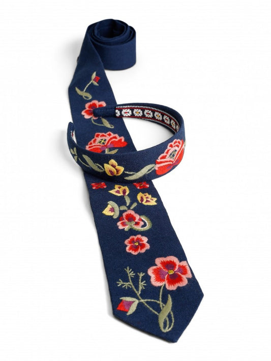 Bunadslips og bunadshårbøyle Graffer blå