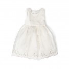 Pascal babykjole med sommerfugler ivory/rosa thumbnail