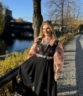 Bunadskjorte rosa med blomster thumbnail