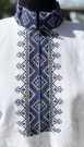 Bunadskjorte/ linskjorte til beltestakk blå thumbnail