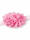 Pascal heklet hårbånd med blomst rosa thumbnail