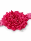 Pascal heklet hårbånd med blomst cerise thumbnail