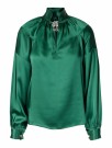 Bunadskjorte i 100% silke grønn  thumbnail