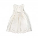 Pascal babykjole med sommerfugler ivory/rosa thumbnail