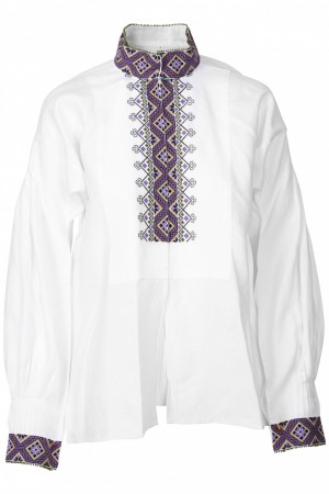 Bunadskjorte/ linskjorte til beltestakk lilla