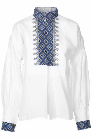 Bunadskjorte/ linskjorte til beltestakk blå
