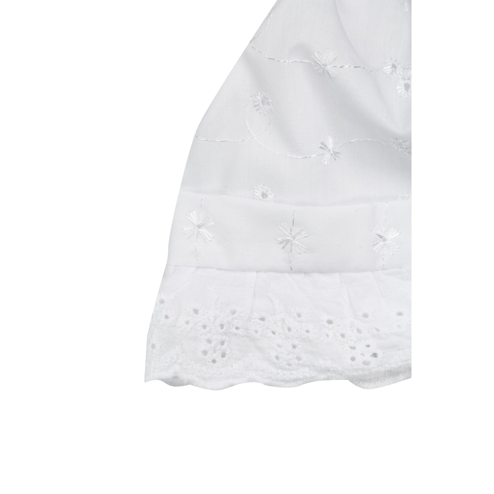 Dåpslue i engelsk blonde hvit unisex C