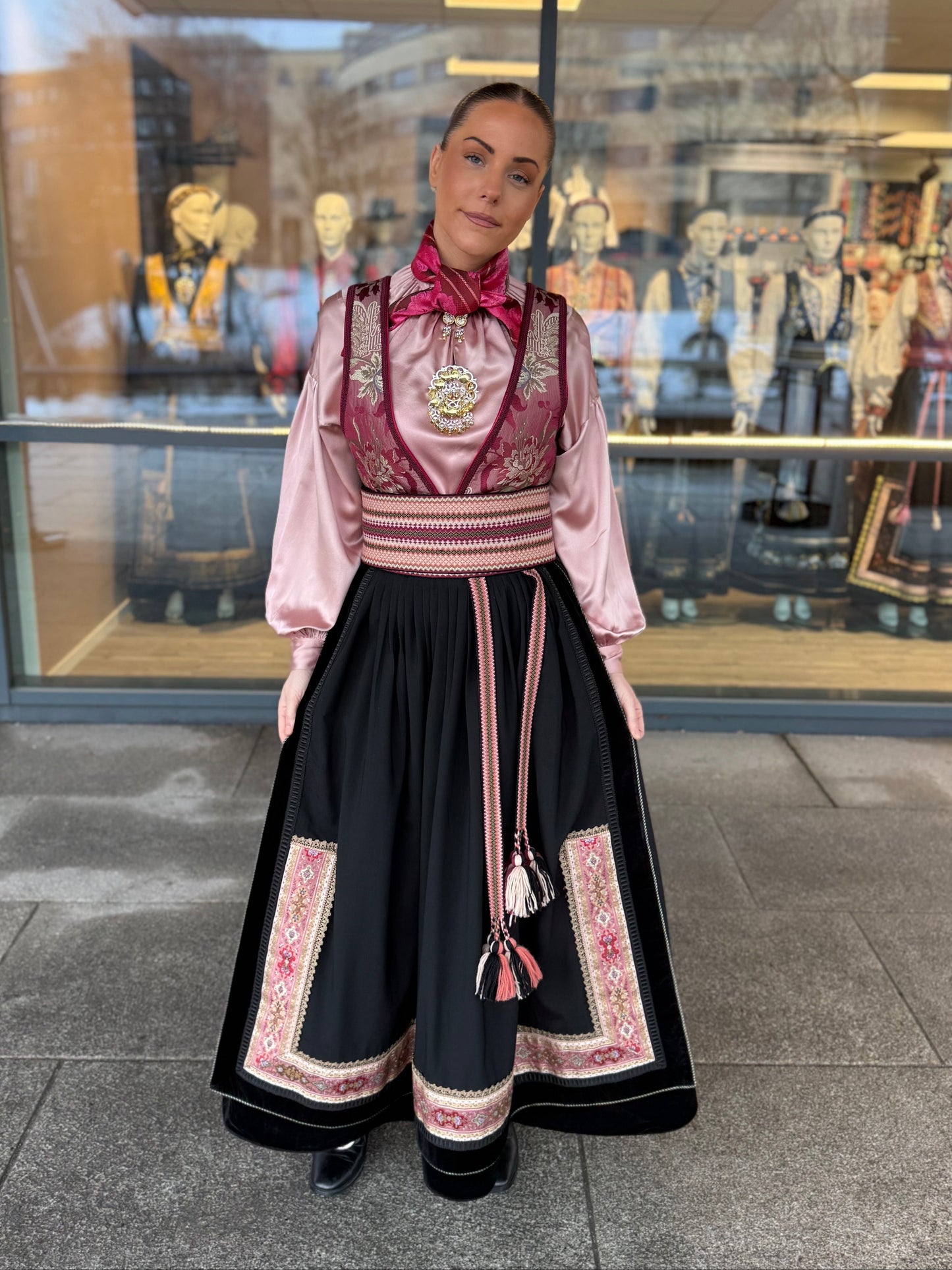 Belte til beltestakk lys rosa FR9