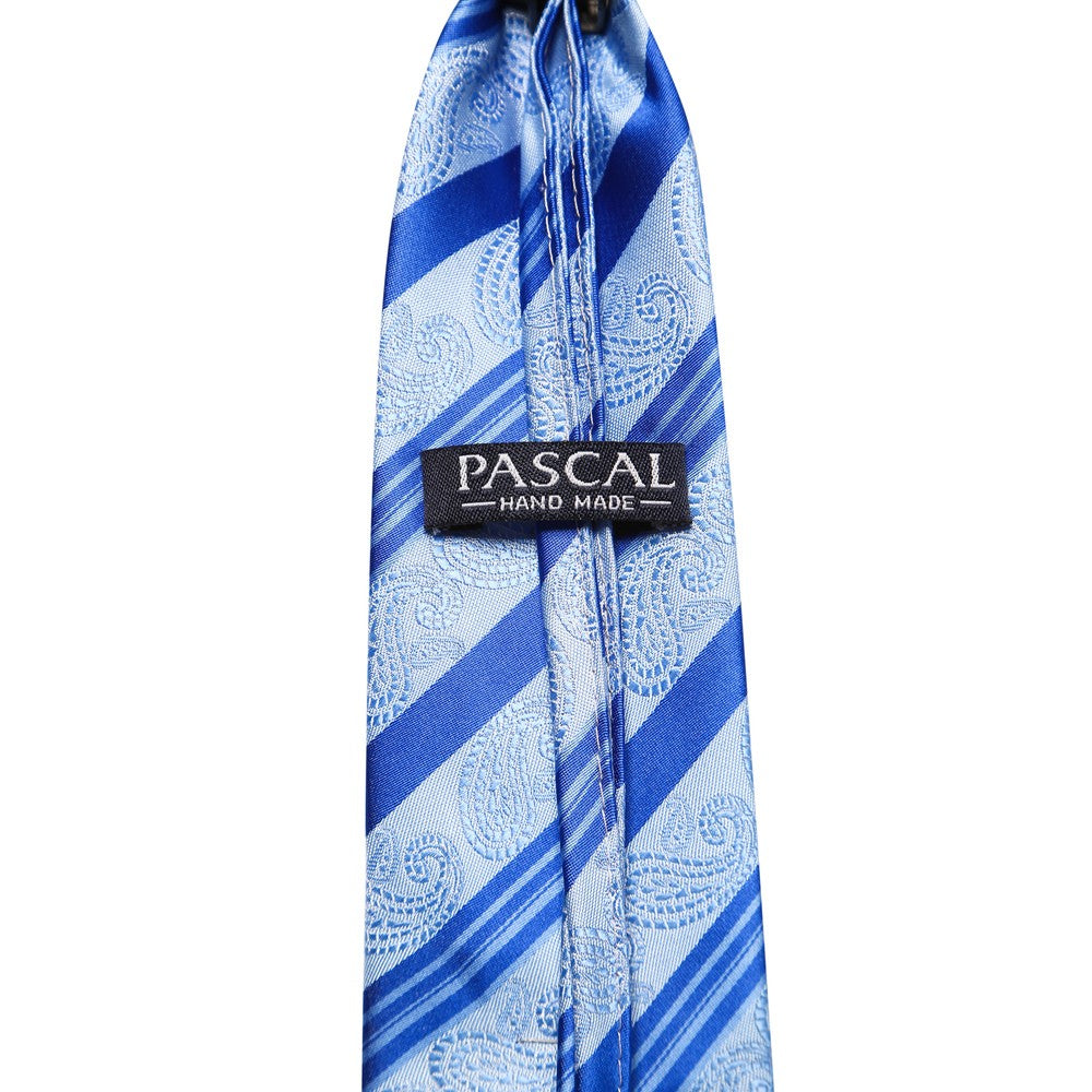 Slips lyseblå brokade