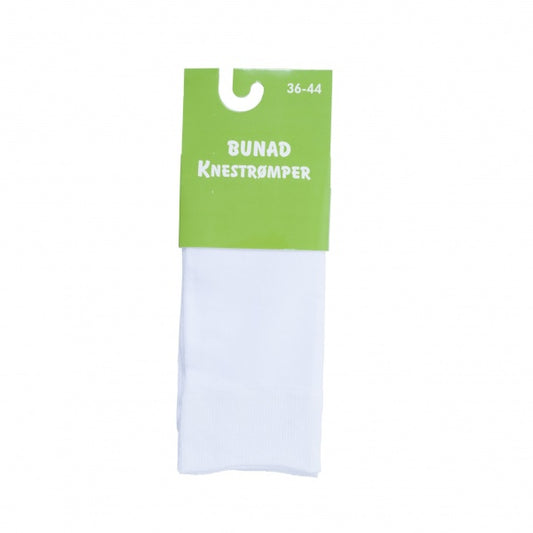 Bunadstrømper hvit