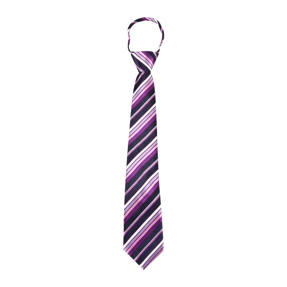 Slips, navy med burgunder striper S24014