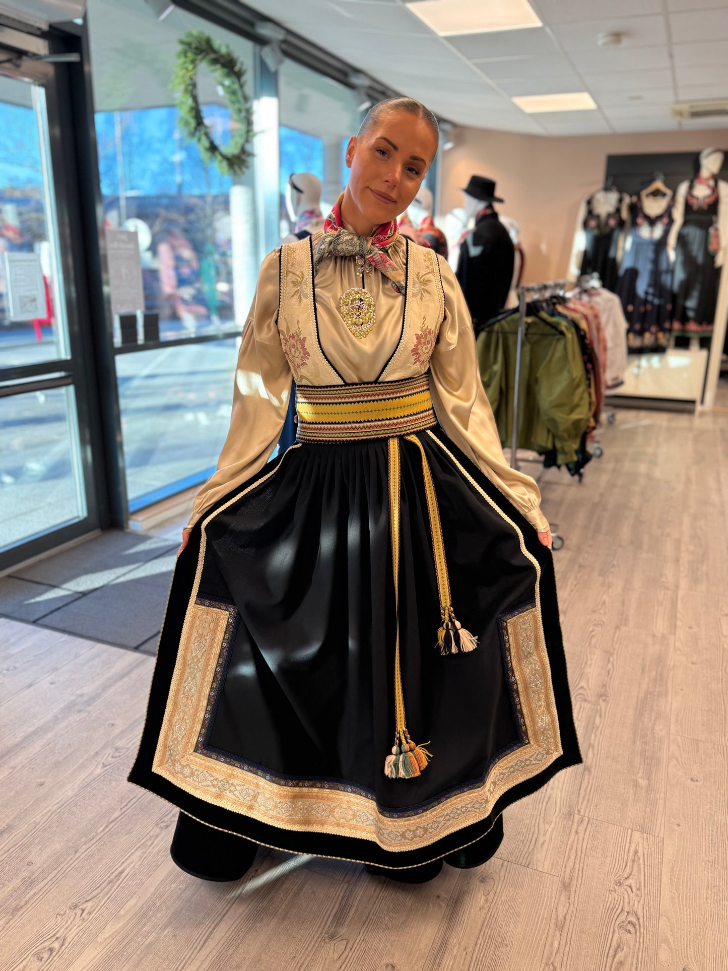 Beltestakk kremfarget