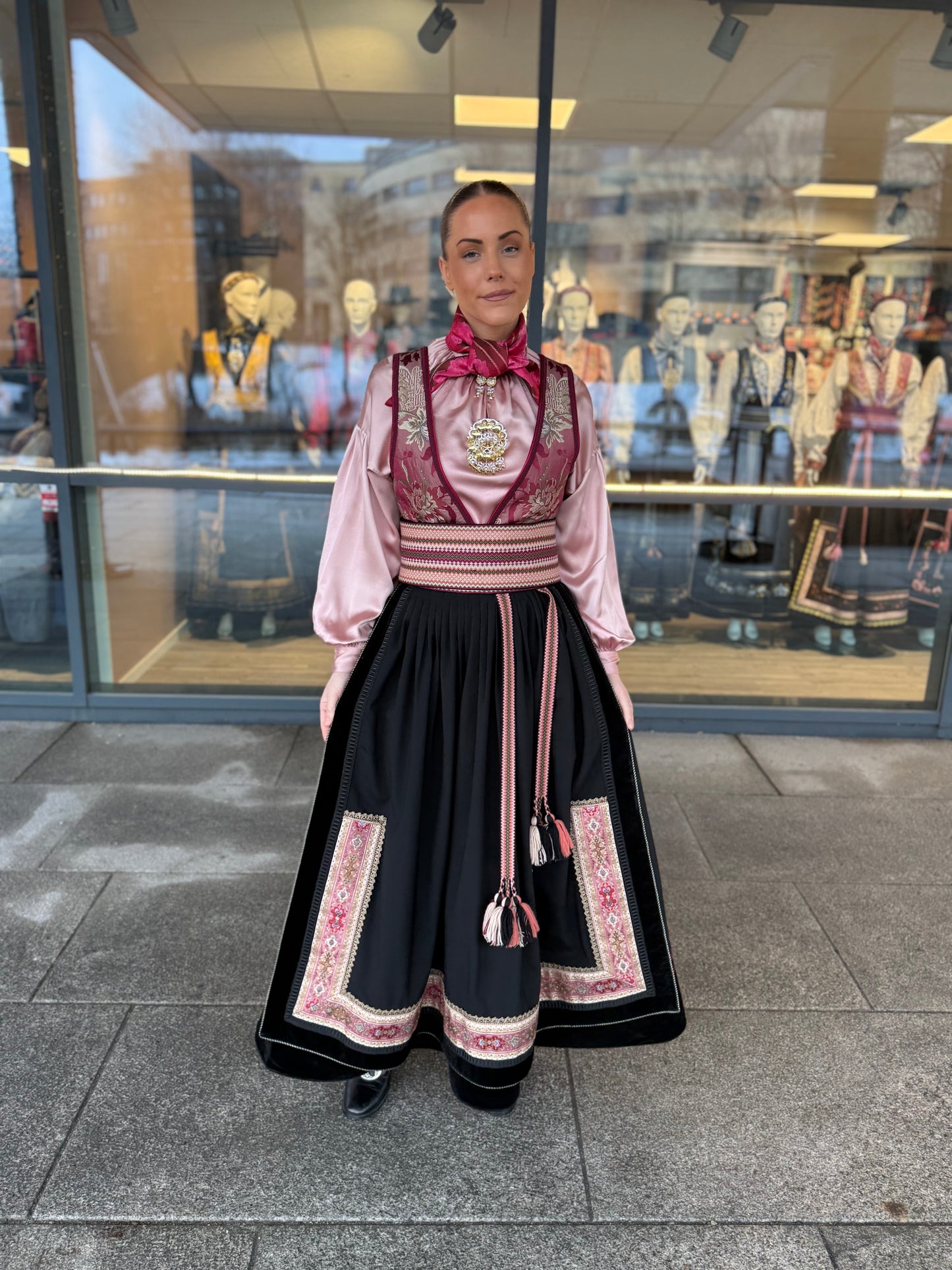 Belte til beltestakk lys rosa FR9