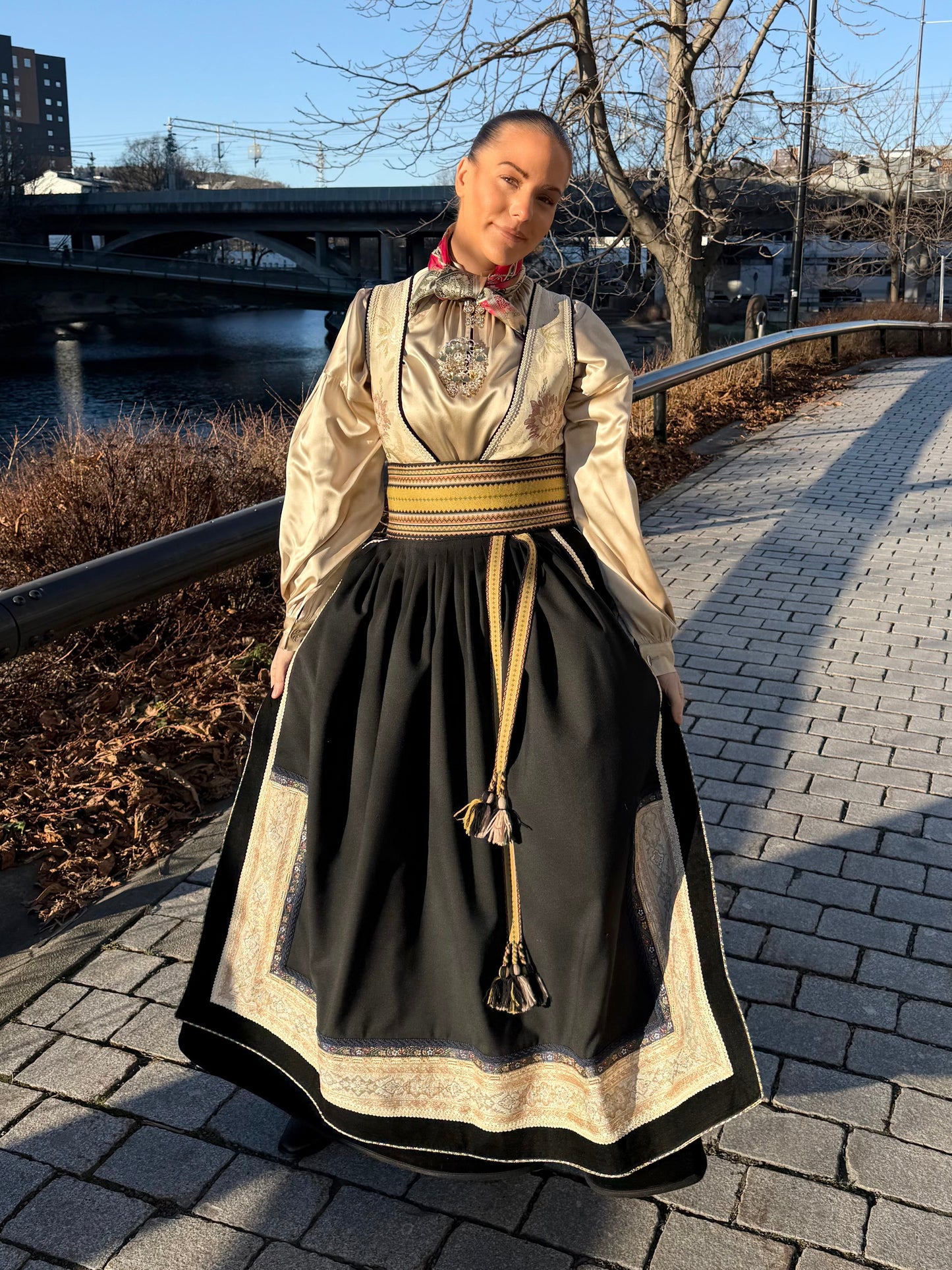 Beltestakk kremfarget