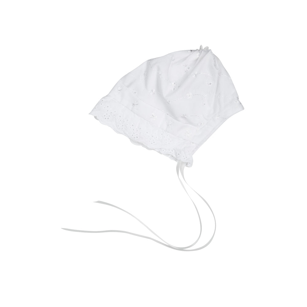 Dåpslue i engelsk blonde hvit unisex C