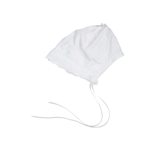 Dåpslue i engelsk blonde hvit unisex C